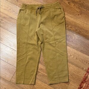 a new day Olive Cropped Drawstring Ankle Pants